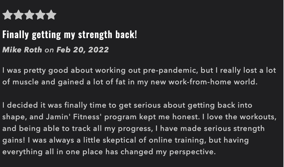 Jamin Fitness App